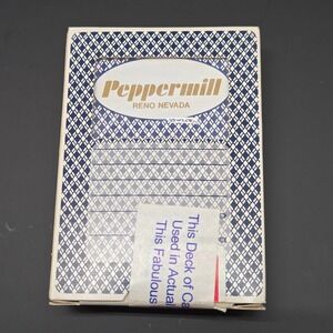 Aristocrat Peppermill Reno‎ Nevada Casino Played Playing Cards Club Special Blue
